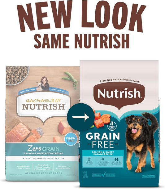 Nutrish Grain Free Salmon Dry Dog Food, 11.5 lb. Bag (Rachael Ray)