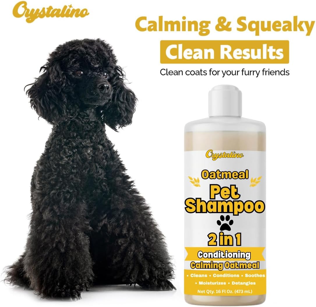 Oatmeal Dog Shampoo for Itchy Skin, Oatmeal Dog Shampoo Sensitive Skin,16oz