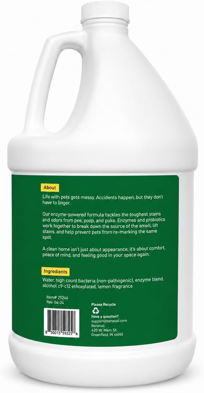 Enzymatic Cleaner for Dog & Cat Urine, Stain & Odor Remover, 32oz