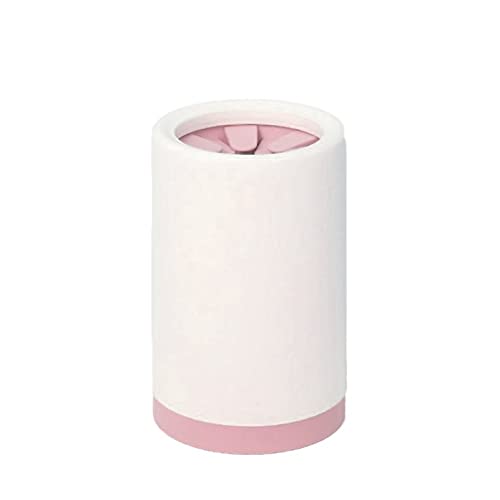 Dirty and Dusty Paw Cleaner for Large, Medium, Small Dog and Cat, Pet Footprint Cleaning Cups with Silicone Brush for Sanitizing and Cleaning Pet Paws (Large, Pink)