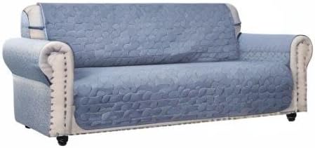 Ameritex Couch Sofa Slipcover 100% Waterproof Nonslip Quilted Furniture Protector for Dogs, Children, Pets, Machine Washable (Beige, 68")