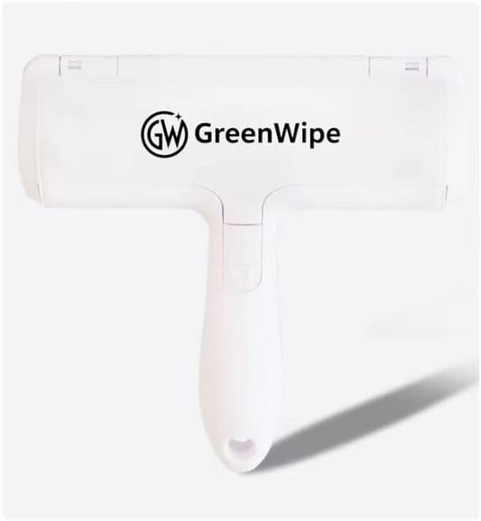 Pet Hair Remover Roller – Reusable Lint Roller for Dog & Cat Hair – No Batteries or Sticky Tape Needed – Works on Furniture, Couch, Carpet, Car Seats, Bedding & Rugs – Portable & Eco-Friendly (White)