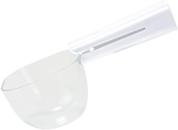 Pet Cat Dog Food Scoop, Dog Cup Capacity Cat Food Scooper With Sealing Clip, Puppy and Cat Coffee Bean, Flour Scoop Grey