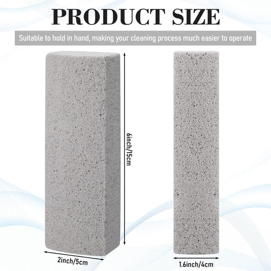 Loopeer 2 Pcs Pet Hair Remover Pumice Stone for Dog Cat Hair Removal Cleaning Pet Fur Stone 6 Inch Dog Fur Cleaning Tool for Car Interior Bedding Carpet Couch Furniture(6 x 2 x 1.6 in)