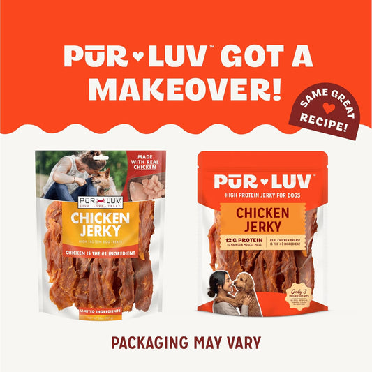 Chicken Jerky Dog Treats, Made with 100% Real Chicken Breast, 16 Ounces, Healthy, Easily Digestible, Long-Lasting, High Protein, Satisfies Dog's Urge to Chew