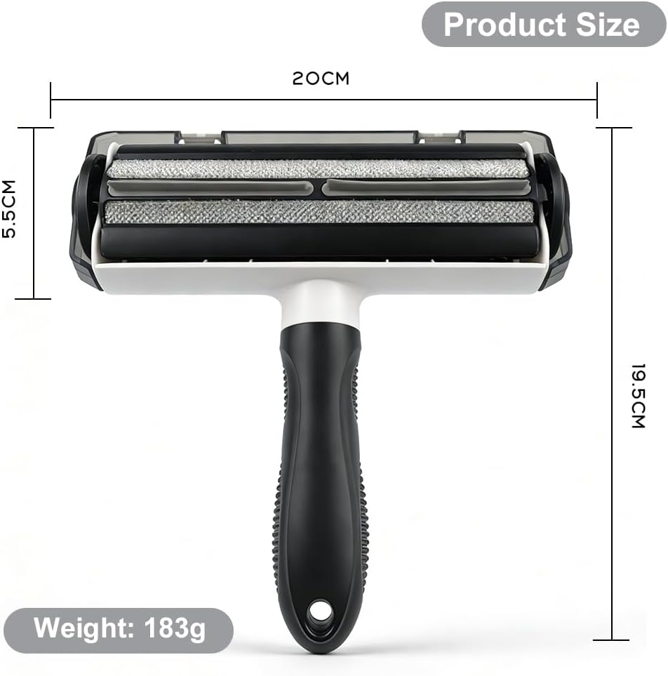 Reusable Pet Hair Remover Roller for Dogs and Cats - Removes Fur from Furniture, Carpet, Couch and Clothes -Self Cleaning - Lint Roller