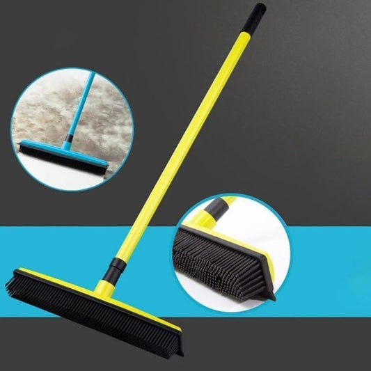 Pet Hair Broom,Multifunctional Rubber Cat and Dog Hairs,Silicone Hair Rake for Dog & Cat Hair, for Tiles, Wooden Floors, Carpets (B)