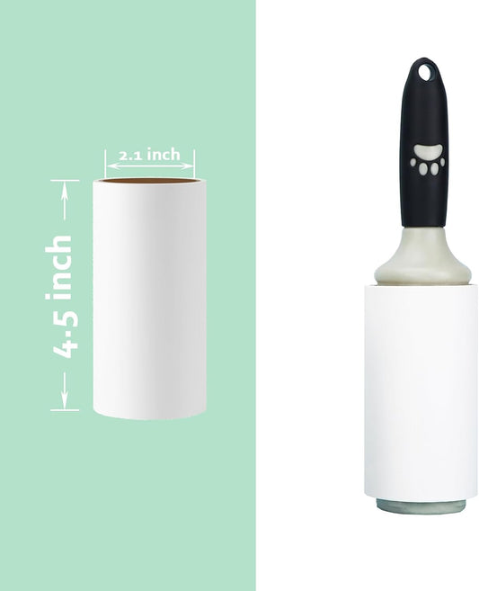 9 inch Lint Roller Refills Only Compatible with Spotty Supersize Extra Sticky Adhesive Lint Roller Refill Pet Cat & Dog Hair Remover for Clothes and Furniture, Pack of 5 Refills, 300 Sheets Total