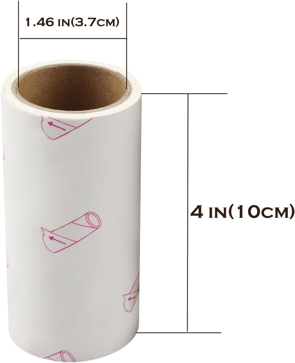 Sticky Lint Roller, Pet Hair Roller, Dog & Cat Hair Remover Kit,4 Refills 240 Sheets, Lint Brush for Clothes, Carpet, Car Seats, Dust, Dogs, Handle (1Handle+4Refills)