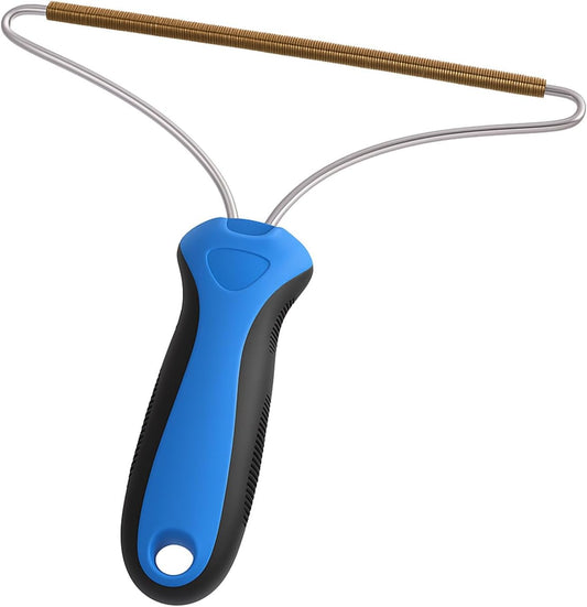 Pet Hair Remover, Carpet Brush Tool, Dog Cat Hair Remover, Lint Removers, Carpets Rake for Pet Hairs Removal, Suitable for Car Mat,Couch,Pets Bed,Furniture,Rug,Blue
