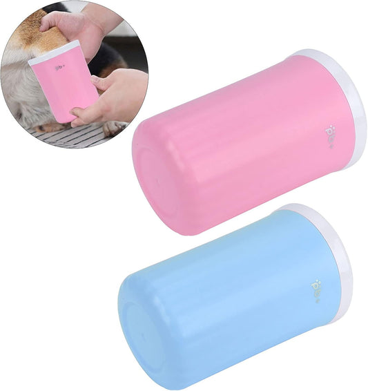Dog Paw Cleaner, Paw Washer Detachable Pet Feet Cleaner Rotating Dog Portable Feet Cleaning Cup Portable Dog Foot Washer Accessory(Blue)