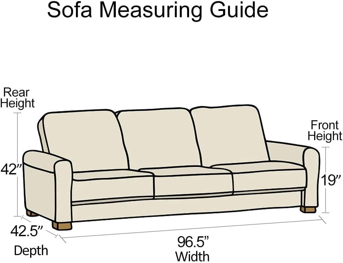 KEBE Clear Thicker Plastic Couch Cover for Pets, Heavy Duty Waterproof Shield Cat Dog Scratch Proof Protector Plastic Cover for Couch, Non-Slip Sofa Slipcover for Storage and Moving