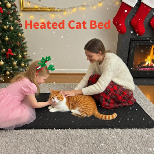 Dog Heating Pad Heated Cat Bed Puppy Heating Pad for Whelping New Born Pet