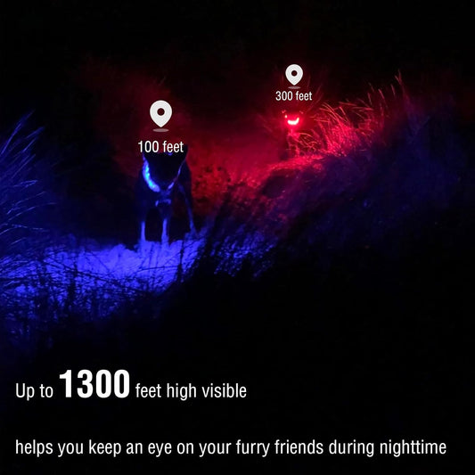 Light Up Dog Collar, Multicolor LED Glow Collar for Safety Night Walking