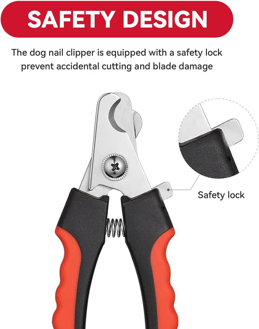 4.72 inch Dog Nail Clippers for Small Dogs, Ultra Sharp Stainless Cat Nail Clippers with Guard for Dogs, Cats, Rabbits and Guinea Pigs, Free Nail File(C Style)