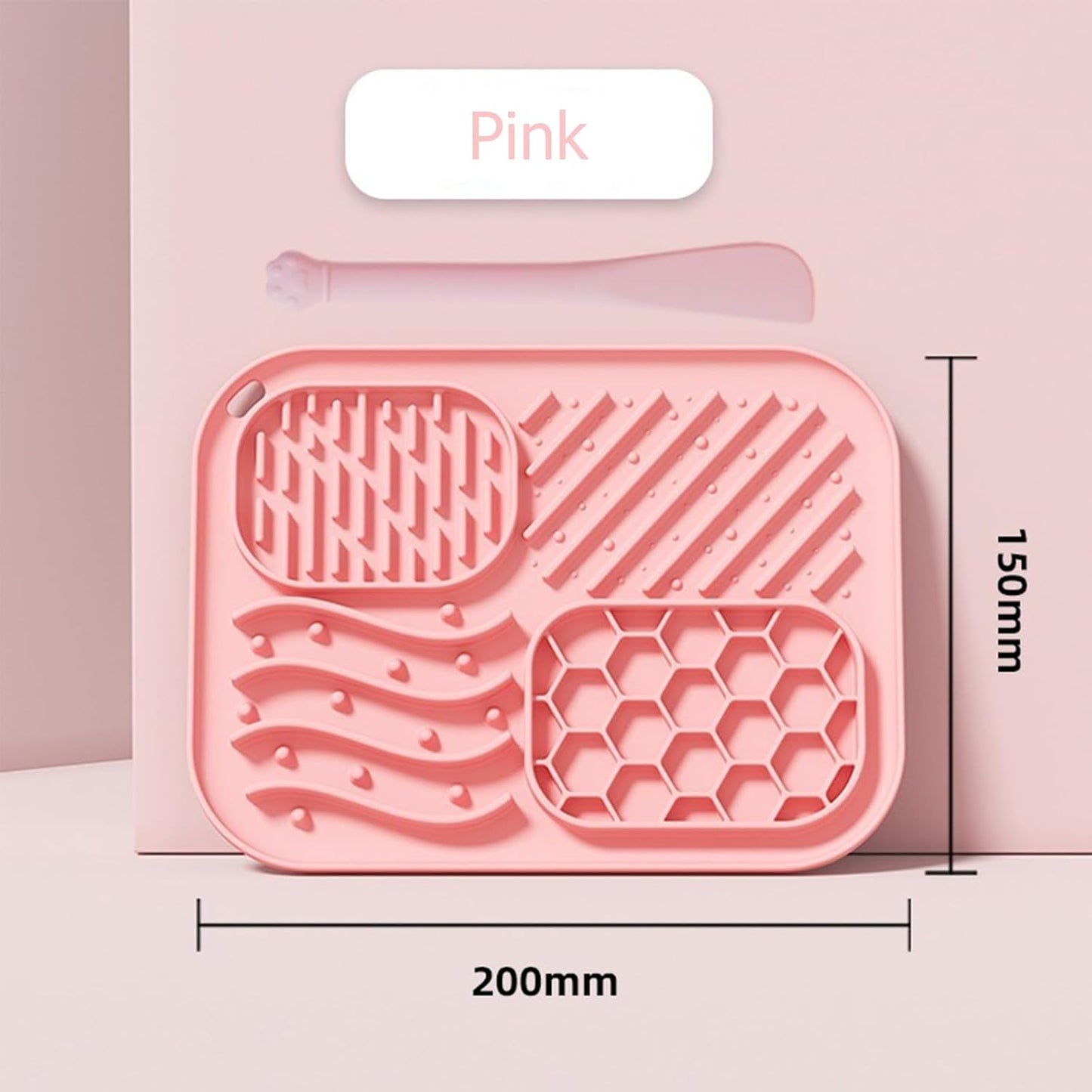 Dog Lick Mat with Suction Cups–Silicone Slow Feeder Mat for Cats & Dogs – Anxiety Relief for Bathing,Grooming,Vet Visits – Peanut Butter Licking Pad,Dishwasher Safe(2-Pack) (Green & Yellow)
