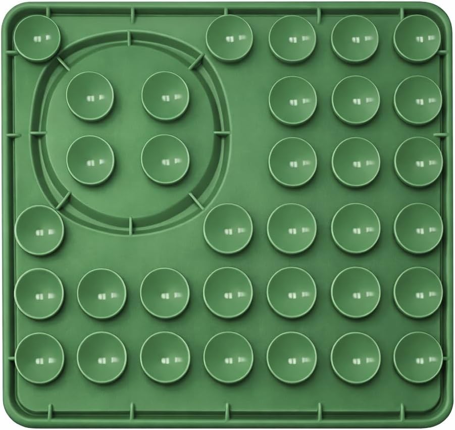 Hearth & Paw Silicone Lick Mat for Dogs Slow Feeder & Enrichment Mat, Food-Grade 100% BPA-Free Silicone, Mental Stimulation, Better Digestion, Anxiety Relief, Multiple Colors Available (Gray)