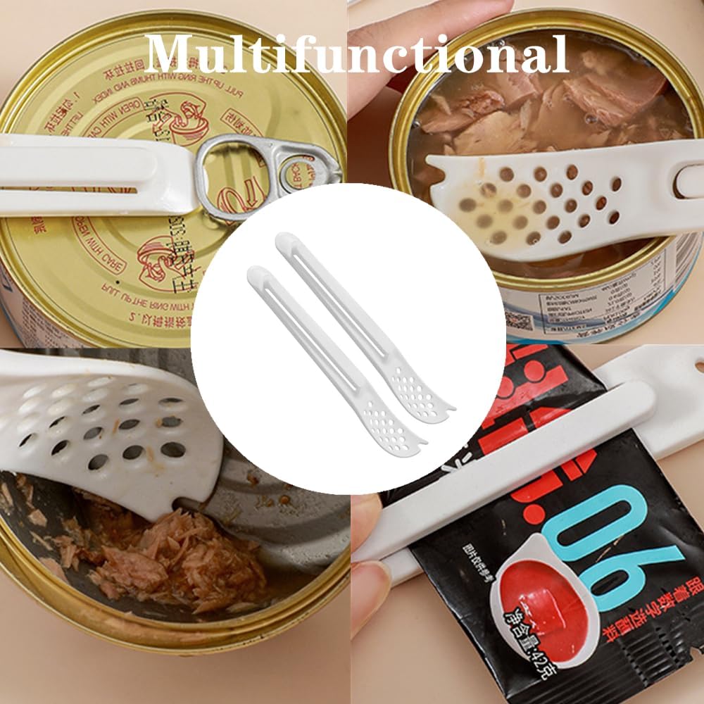 2 PCS Pet Food Can Spoon - Multifunctional Dog & Cat Food Scoop with Can Opener, Mini Spatula for Wet Food Feeding