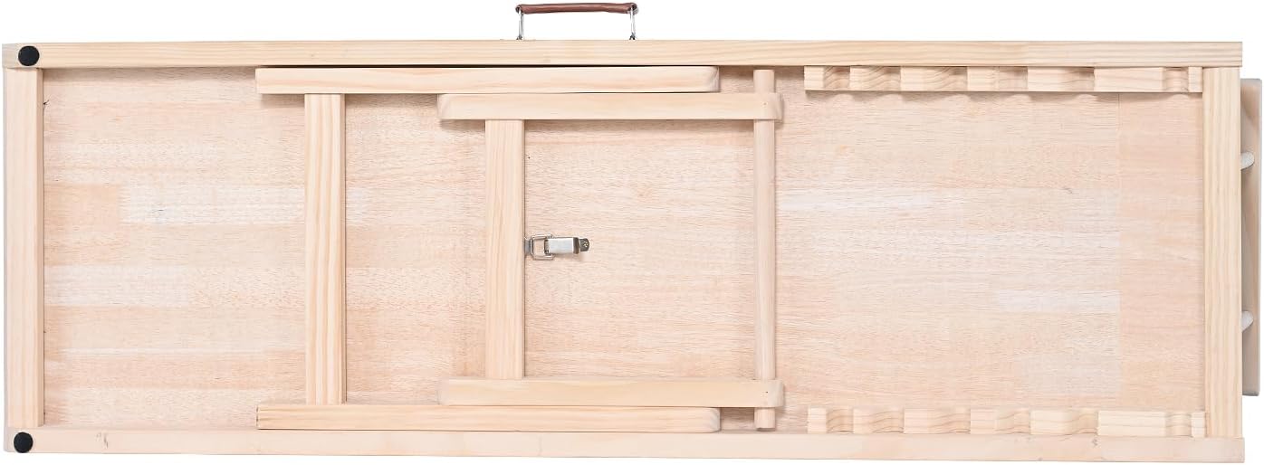 VEVOR Dog Ramp, Folding Pet Ramp for Bed, Adjustable Dog Ramp for Small, Large, Old Dogs & Cats, Wooden Pet Ramp with 39.3" Long Ramp, Adjustable from 15" to 22", Suitable for Couch, Sofa, Car