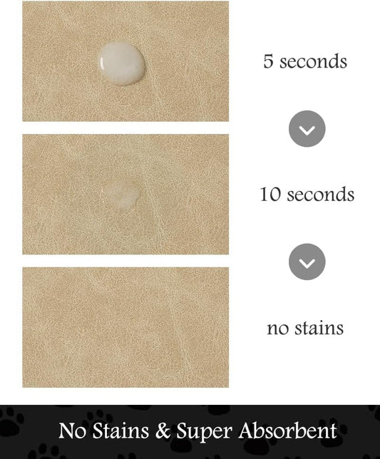 PADOOR Pet Feeding Mat-Absorbent Dog Mat for Food and Water Bowl-No Stains Easy Clean Dog Food Mat-Quick Dry Water Dispenser-Puppy Supplies Accessories