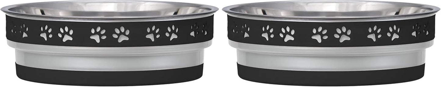 Loving Pets Corsa Dog Bowls- Stainless Steel Dog & Cat Bowls - Spill Proof Dog Food Bowl, Cat Bowl, Puppy Essentials & Pet Supplies Great for Home & Travel (Small 10-20 lbs, Rapid Blue)