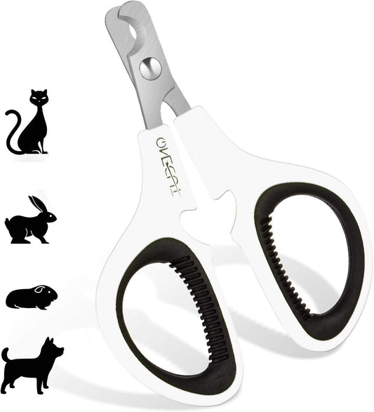 Pet Nail Clippers, Update Version Cat & Kitten Claw Nail Clippers for Trimming, Professional Pet Nail Clippers Best for a Cat, Puppy,Rabbit, Kitten & Small Dog,Sharp & Safe (Pink)
