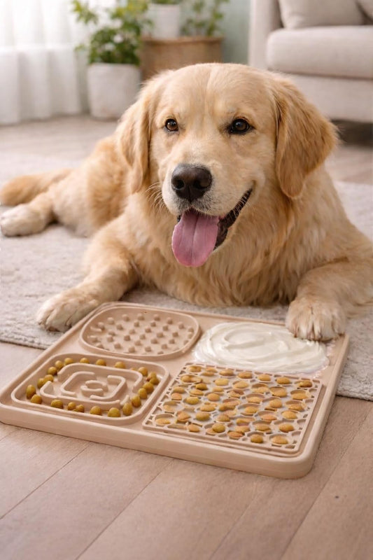 Hearth & Paw Silicone Lick Mat for Dogs Slow Feeder & Enrichment Mat, Food-Grade 100% BPA-Free Silicone, Mental Stimulation, Better Digestion, Anxiety Relief, Multiple Colors Available (Gray)