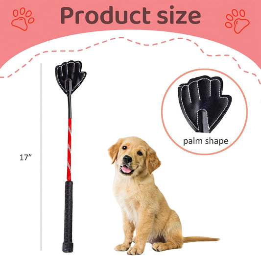 2 Pack 17" Lightweight Dog Training Stick Pole, Puppy Training Tools Whip with Anti-Slip Handle, Outdoor and Indoor Exercise Interactive Dog Pole for Small Medium Dogs