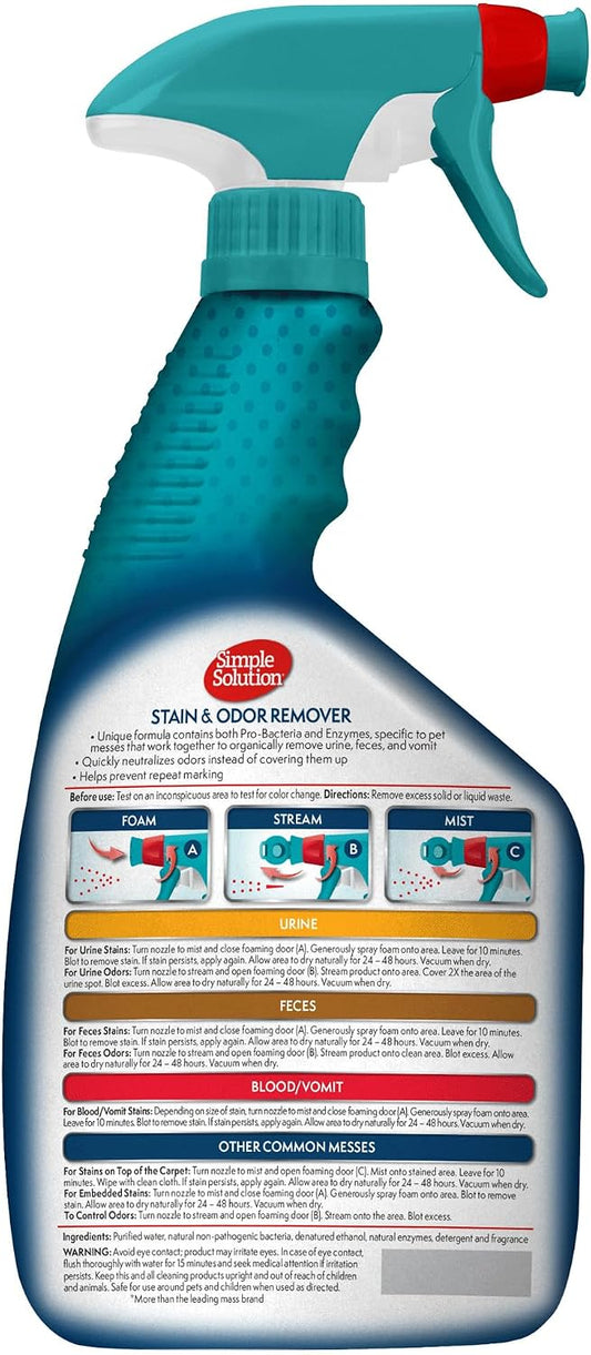 Extreme Stain & Odor Remover, Pee Cleaner, 32oz (Pack of 2)
