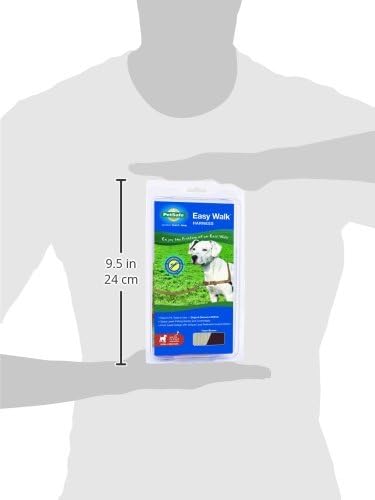Easy Walk Harness, No Pull Dog Harness, Black, Medium | Patented Martingale Loop Gives Gradual Shoulder Pressure to Stop Pulling, Front-Chest Leash Clip Prevents Gagging