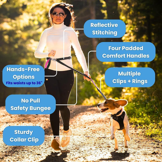 Dog Poop Bag Holder for Leashes and Treat Holder with 2 Waterproof Pouches | Poop Bag Dispenser for Pet Waste Bags and Walking Accessories + 1 Free Roll