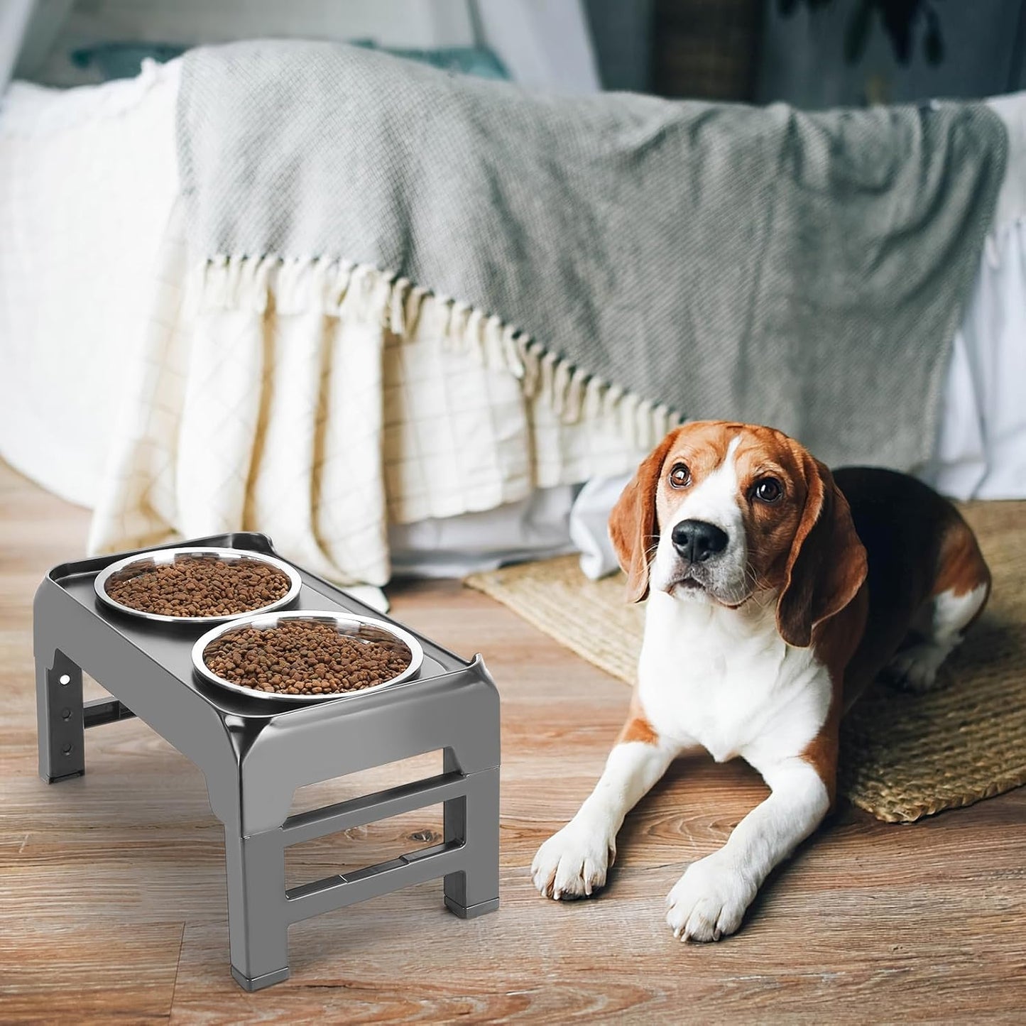 COMESOON Slow Feeder Dog Bowl, Slow Down Eating Anti-Choking Bloat Stop Maze Design Dog Dishes Fit for COMESOON Bowl Stand DB-G03/DB-B03, Black
