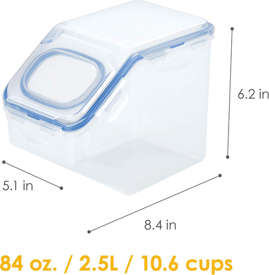 Lock & Lock Bulk Storage Bins Food Storage Container with Wheels (50.72-Cup)