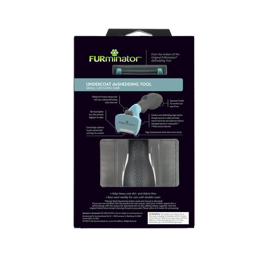 FURminator® deShedding Tool For Medium/Large Cats, Long Hair, Removes Loose Hair From Shedding