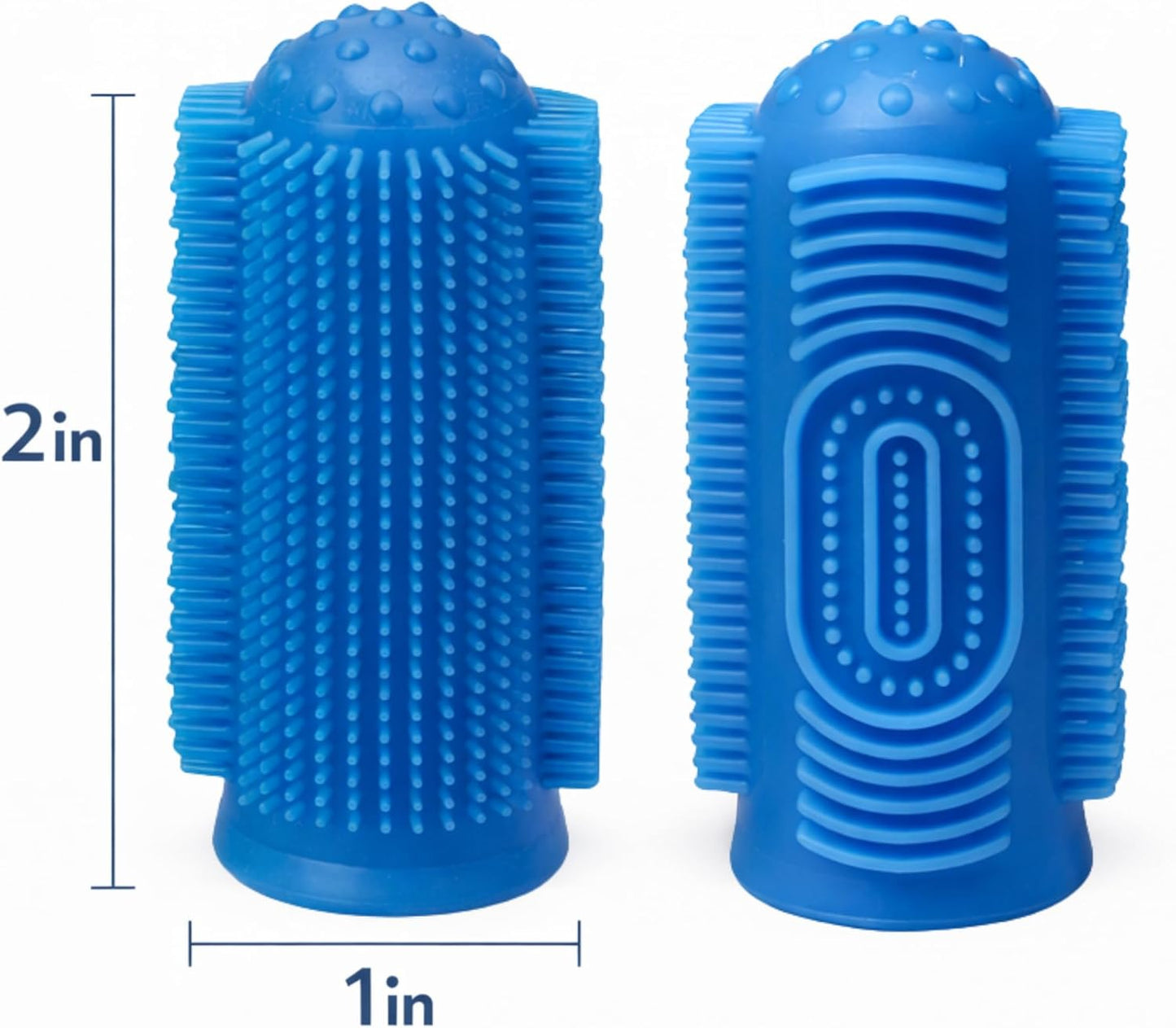 G.B.S Dog Toothbrush, 360 Dog Tooth Brushing Kit, Finger Toothbrush, Cat Tooth Brush, Teeth Cleaning, Pet Tooth Brush for Small & Large Pets, Reusable, 3-Pack Multicolor (Multicolor, Pack of 3)