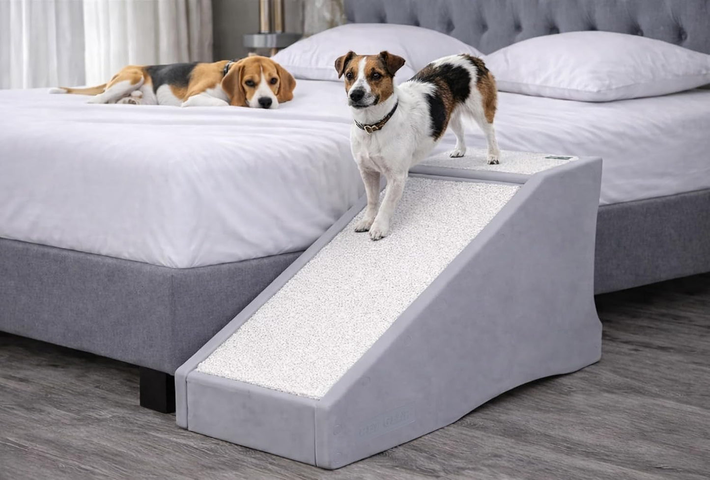 Pet Gear Stramp Stair and Ramp Combination for Dogs/Cats, Easy Step, Lightweight/Portable, Sturdy, Easy Assembly (No Tools Required) 1 Model, Coffee Bean