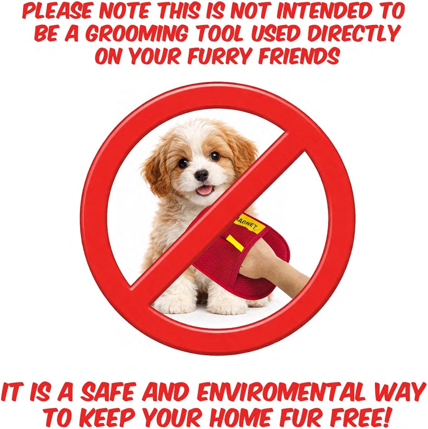 Pet Hair Removal Glove for Dogs and Cats, Electrostatic Magic Brush Tool for Furniture, Couch, Carpet, Car, Clothing, Reusable, Washable Lint Remover - 1 Pack