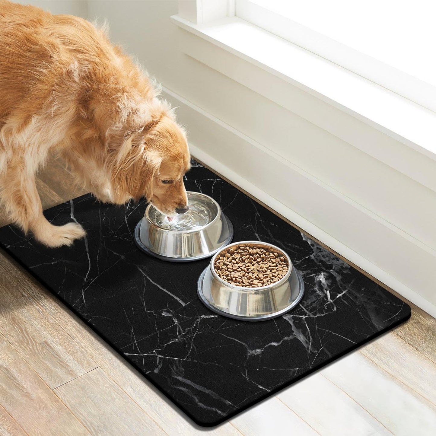 Dog Food Mats for Floors Absorbent, Pet Cat Food Mat - Quick Dry Dog Bowl Mats for Food and Water, Eco-Friendly Pet Supplies