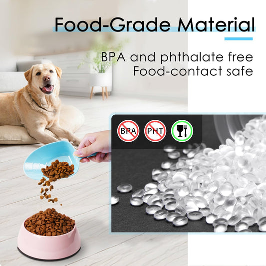 1-Cup Melamine Pet Food Scoop — Precise Feeding & Weight-Management Measuring Scoop for Dogs & Cats, BPA-Free, Durable, Dishwasher-Safe (Baby Blue)