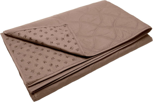 FurHaven Waterproof Blanket & Furniture Protector Cover with Non-Slip Backing, Machine Washable, Jumbo/King, Quilted Twill, Gray