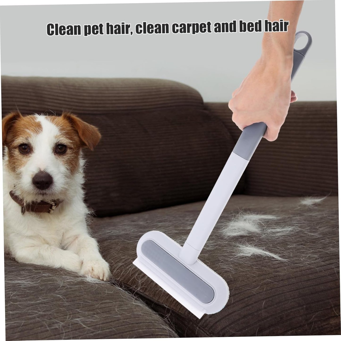 Pet Remover Brush for Couch Sofa Bed Cat Dog Hair Remover Tool Efficient Hair Remover for Clothes and Carpets Long Handle Reusable Lint Remover