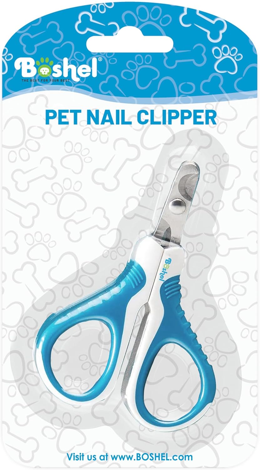 Boshel Large Dog Nail Clippers with Safety Guard to Avoid Over-Cutting Nails and Free Nail File, Razor Sharp Blades, Professional at Home Grooming