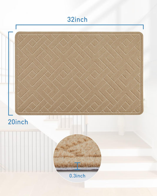 Non Slip Stair Treads for Wooden Steps,15 Pack 8" X 30" Stairs Carpet Treads Indoor with Reusable Peel and Stick Adhesive for Kids Elders and Pets