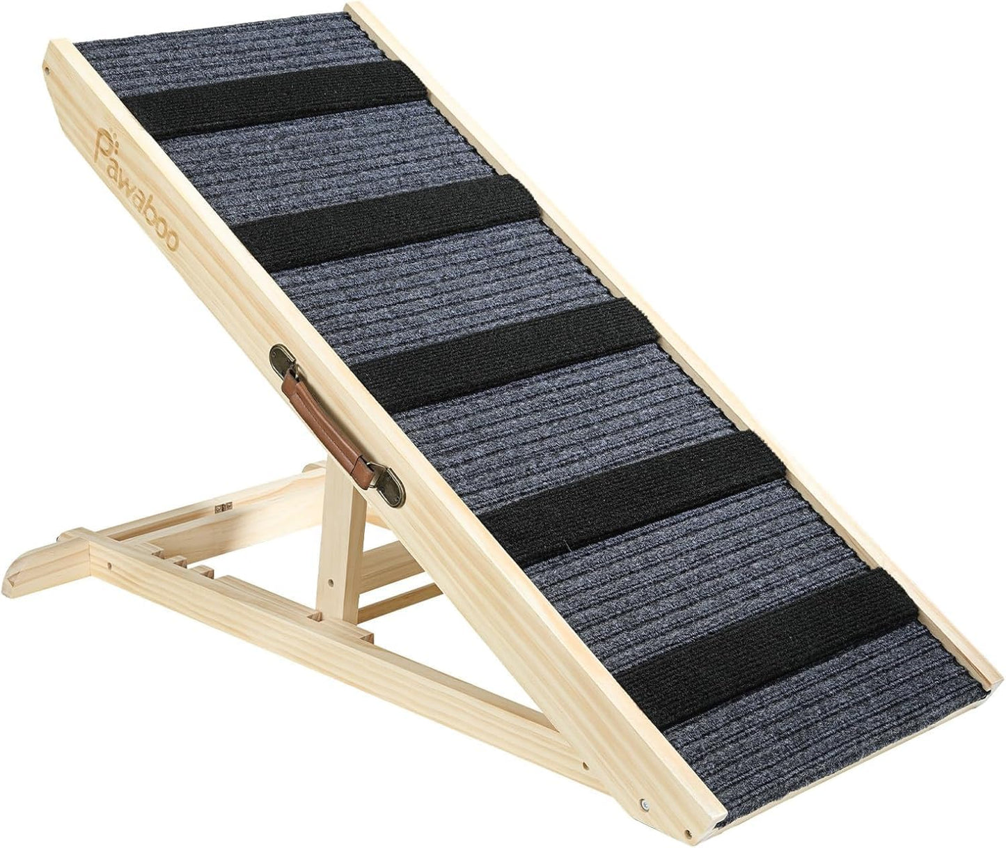 2026 Upgraded Dog Ramp for Couch, Foldable Small Dog Ramp for Sofa, 4 Adjustable Height from 13'' to 21", Portable Stable Pet Steps with Non-Slip Pad, Pet Ramps Use for Sofa Couch Stairs