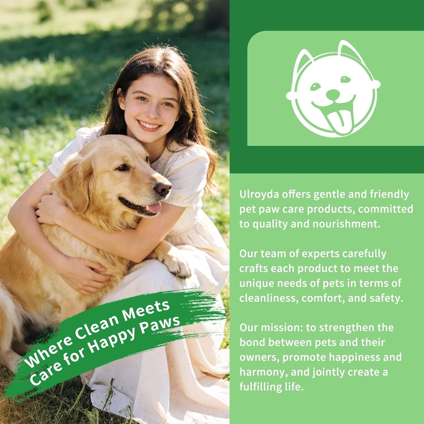 Dog Paw Cleaner No-Rinse Foam, 5-in-1 Paw Washer with Soft Silicone Brush - Removes Mud Dirt & Odor, Moisturizes & Soothes Dry Cracked Paws, pH-Balanced Hypoallergenic for Dogs & Cats, 5.07oz