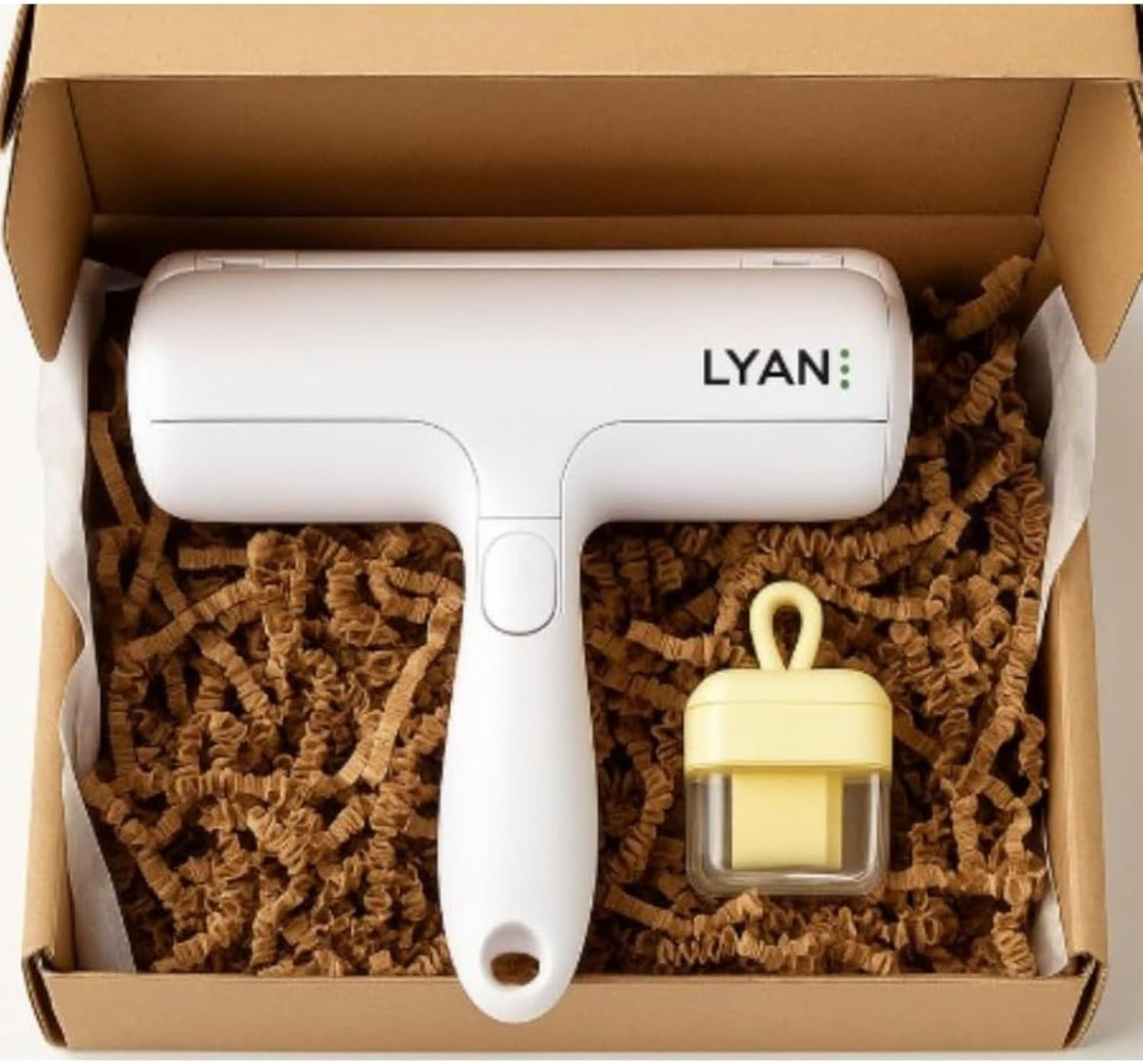 LYAN 2-Piece Pet Hair Remover Brush Set, Reusable Roller & Mini Lint Tool, No Tape or Batteries, for for Multiple Areas. Ideal for Cat & Dog Owners.