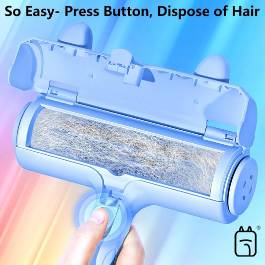 ACE2ACE Pet Hair Removal Tool, Reusable Lint Roller for Pet Hair, Self Clean Cat Hair Remover with Dust Bin, Dog Hair Remover for Couch, Furniture, Carpet, Sofa and Bedding