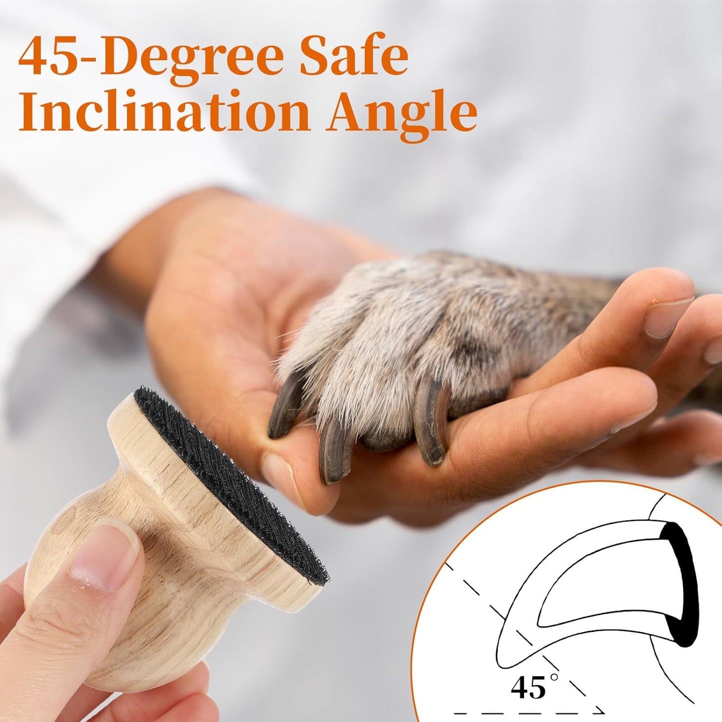 Dog Nail File with Replaceable Filing Disc Dog Nail File Scratch Board Replaceable Sandpaper Stress Free Nails Filing Dogs Trainning Accessories for Smooth and Healthy Nails