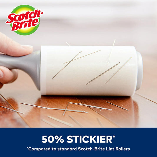 Scotch-Brite Everyday Clean Lint Roller, Lint Remover for Pet Hair, Dark Clothes, Furniture, and Dusty Surfaces, Picks Up Fur & Fluff in Your Home, Car, & Office, 5 Pack, 475 Adhesive Sheets Total