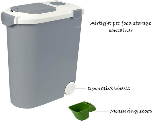 Airtight Pet Food Storage Container, Holds 30lbs